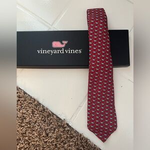 Vineyard Vines Candy Cane Whale Patterned Tie